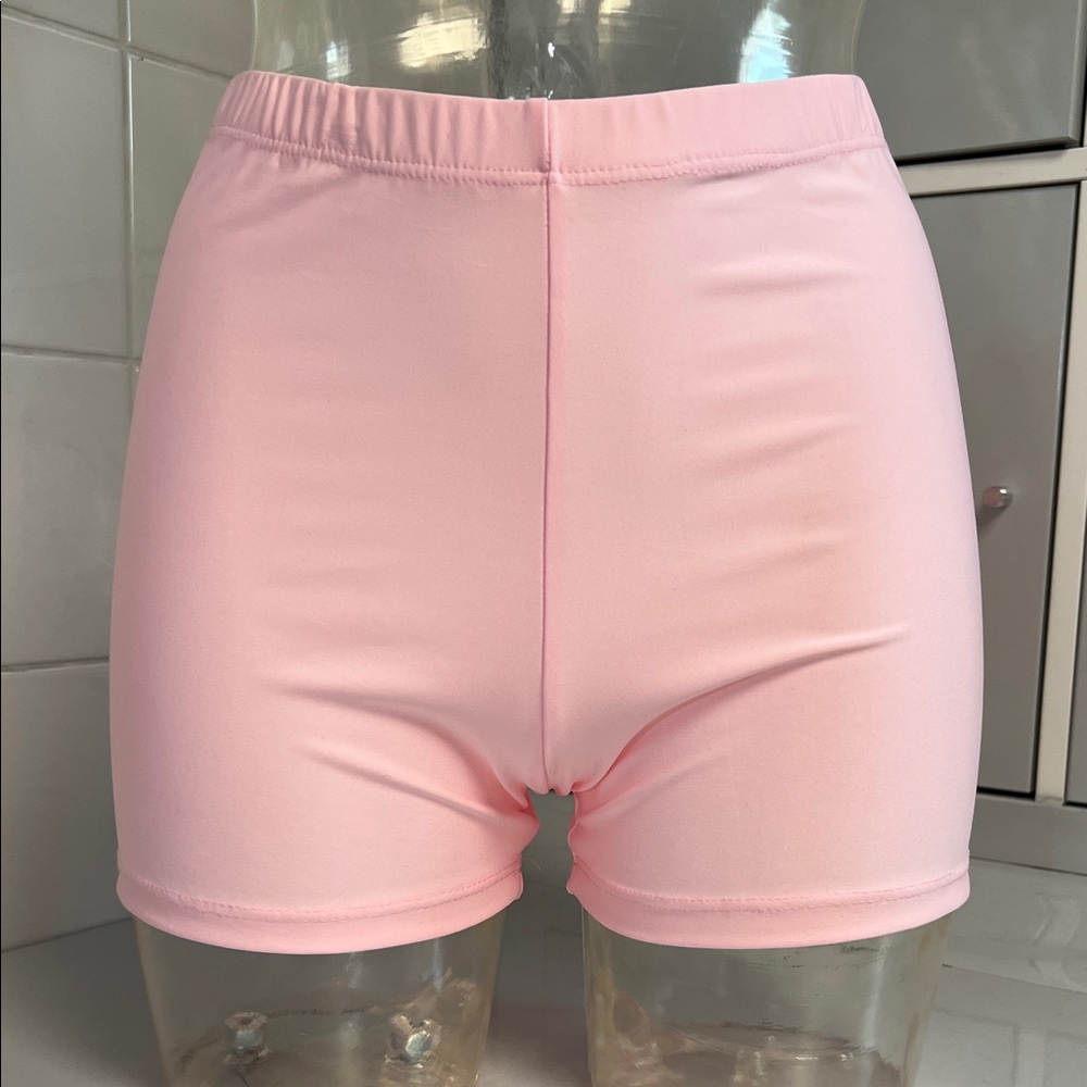 Ferreira Light Pink Spandex Ballet Booty Shorts M NWOT